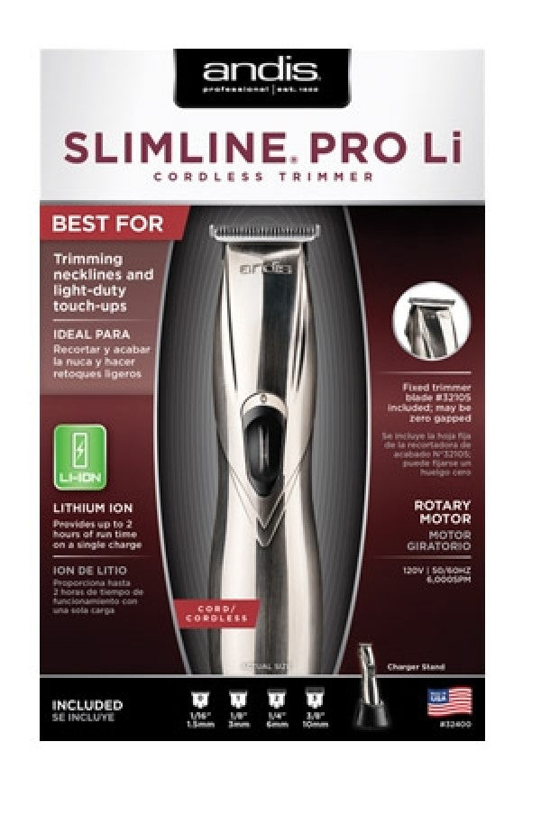 Andis 32400 Slimline Pro Li Trimmer (Silver)