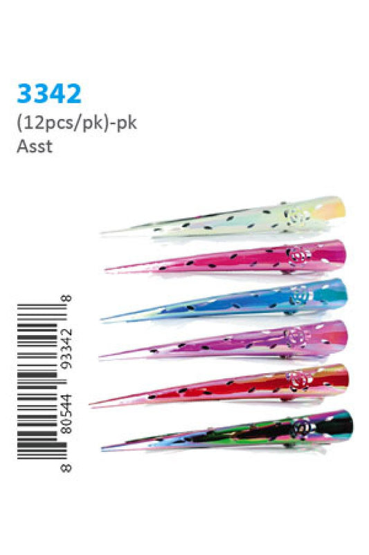 Hair Clip Long 12pcs/pk 3342 -pk