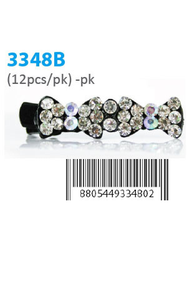 Design Stone Hair Pin Clip (12 pcs/pk) 3348B - pk