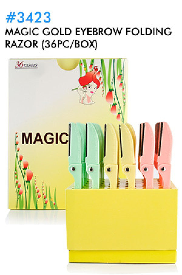 MGC-3423 Eyebrow Folding Razor (36pc/box)
