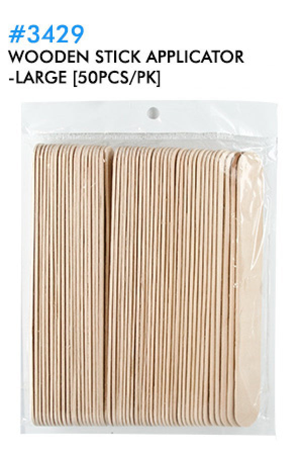 Wooden Stick Applicator -Large 50pcs/pk 3429 -dz(12packs)