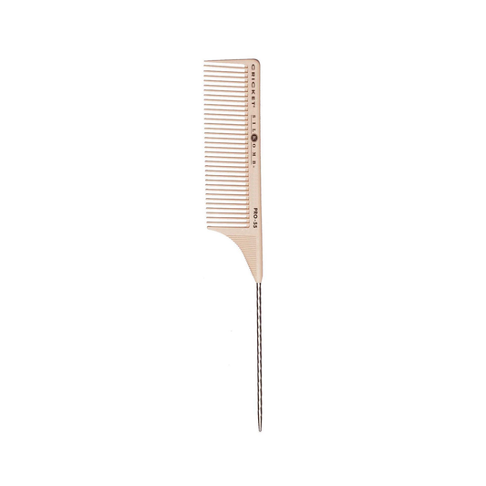 Cricket Silkomb Pro-55 Wide Toothed Metal Rattail Comb