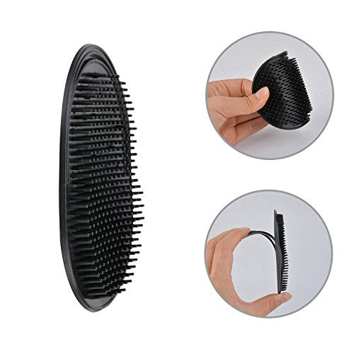 Kapmore 15 PCS Palm Brush Pocket Comb Creative Scalp Massage Brush Portable Shampoo Hair Comb for Men