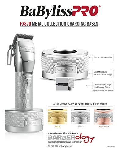 BaBylissPRO FX870 Clipper Charging Base - Silver, 1 ct.