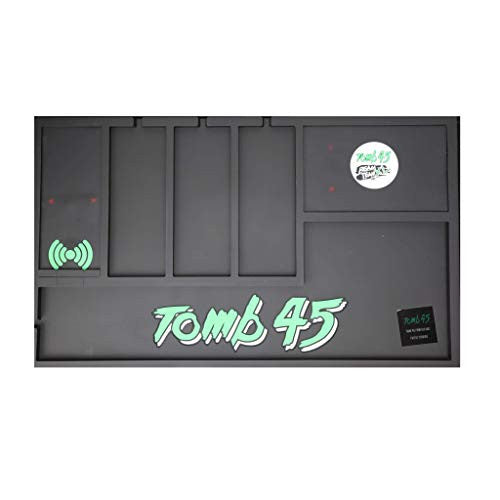 Powered Mat de Tomb45, tapis d'organisation avec capacité de chargement sans fil, chargement rapide sans fil pour téléphone, airpods, powerclips fixés aux tondeuses et tondeuses, et aérographe sans fil BeamTeam XL