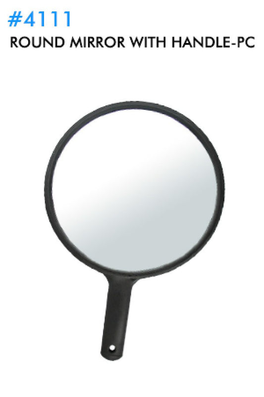4111/3109 Round Mirror with handle -pc