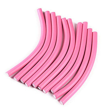 Rouleau à cheveux en mousse Soft Twist-Flexi, spirale flexible, tiges de bigoudi en mousse, ensemble de rouleaux, 1 paquet, diamètre 1,4 cm, tiges de curling Flexi-Rods, rouleaux à cheveux DIY (10 tiges)