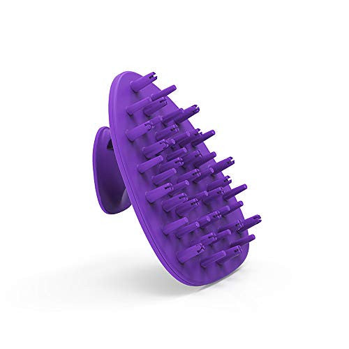 Hair Scalp Massager, Hair Brush with Soft Silicone Bristle, Scalp Scrubber Exfoliating for Women, Men Dandruff Treatment, Hair Growth and Stress Release