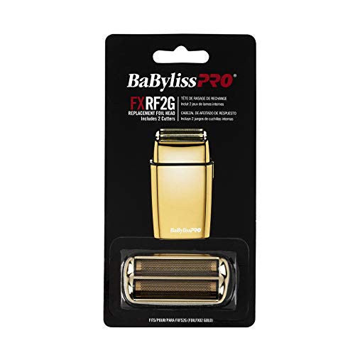 BaBylissPRO Barberology FXRF2G Double Foil Replacement Foil & Cutters for FXFS2, Gold