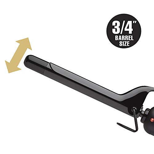 HOT TOOLS Professional Black Gold Curling Iron + Wand, 3/4 Inch