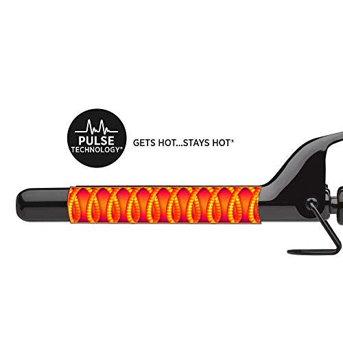 HOT TOOLS Professional Black Gold Curling Iron + Wand, 3/4 Inch