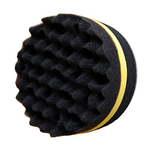 1 Pack Small Holes Barber Hair Brush Sponge Dreads Locking Twist Afro Curl Coil Wave Hair Care Tool by POPBRUSH (1 Pack, Small)
