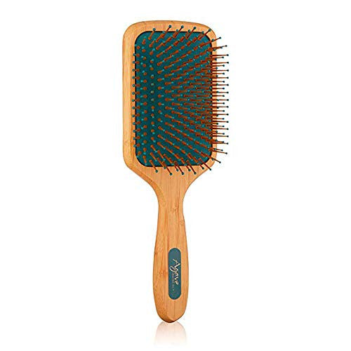 Agave HEALING OIL Smooth & Shine Natural Bamboo Paddle Brush, 4.2 Oz