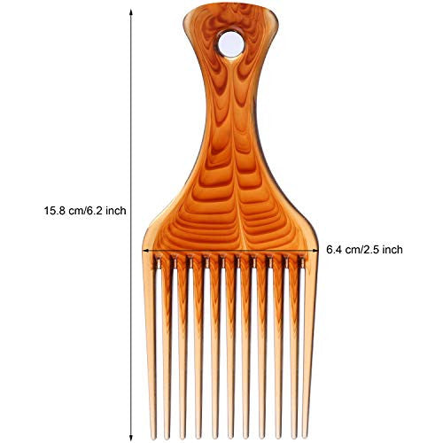 4 Pcs Afro Pick Pik Comb African American Hair Brush Plastic Hair Coloring Combs Hairdressing Styling Tool Tbestmax