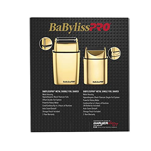 BaBylissPRO BaBylissPRO LimtedFX Collection - Gold Double & Single Foil Shaver Duo, 1 ct.