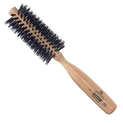 Kent LBR1 Finest Ladies 45mm Beechwood, Pure Black Bristle, Spiral/Radial Hair Brush (LBR1 + LPC2)