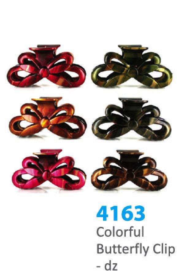 Colorful Butterfly Clip (12 clips) 4163