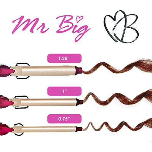 Mr Big Curling Iron, Extra Long Ceramic - The Best Curling Iron for Long Hair, 0.75" Diameter, 9.5" Barrel - The Longest on the Market