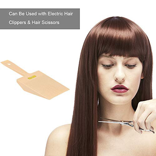 Peigne à cheveux plat à double extrémité pour hommes, tondeuse de barbier avec système de nivellement d'eau précis, outil de coiffure