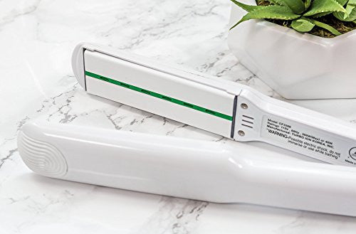 CROC Greenion Flat Hair Iron Straightener 1.5 Inches, Ceramic Titanium Floating Plates with Multiple Voltage Heat Up To 450℉, FGN15-1601028109