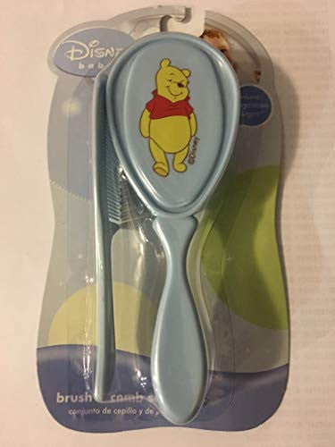 Winnie The Pooh Blue Comb & Brush Set