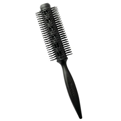 Denman Hair Brush D300 - Vent Brush for Air Circulation - Round Hair Brush with Max Grip, Ergonomic Handle, Round Pins & Fast Dry Hair