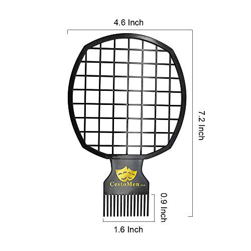 Magic Twist Hair Coils Comb Tool, Afro Pick Hair Curl Sponge Brush (Black)