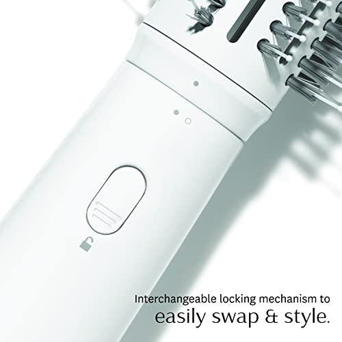 T3 AireBrush Duo Interchangeable Hot Air Blow Dry Brush with Two Attachments – Includes 15 Heat and Speed Combinations, T3 IonFlow Technology, Volume Booster Switch, Lock-in Cool Shot