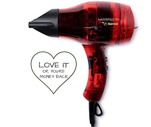 Professional Ionic Hair Dryer Handcrafted in France for the Finest Salons in Europe, Quiet Motor, Ultra-Light with Ergonomic Handle, 2 Year Warranty – Top Customer Service