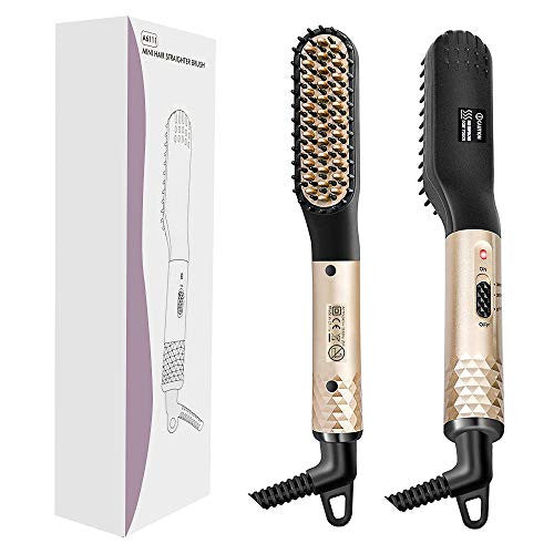 STYLEAGAL Lisseur à Barbe pour Hommes, Lisseur à Barbe Brosse Style Peigne Multifonctionnel pour le Toilettage de la Barbe et la Coiffure Mise en Forme Rapide