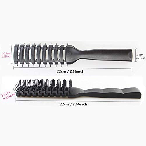 Hair Brush, Vent Brush For Women & Men, Vented Hairbrush for Blow Drying, Wet or Dry With Ball Tipped Bristles, For Short Straight Hair Perfect For Travel (Space Brush)
