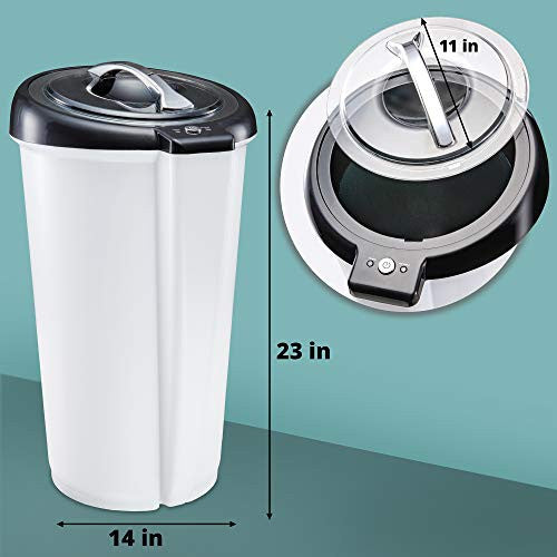 Ivation 毛巾加热器 | 大桶式豪华加热器，带可锁盖子 | 可容纳两条 40 英寸 x 70 英寸超大浴巾