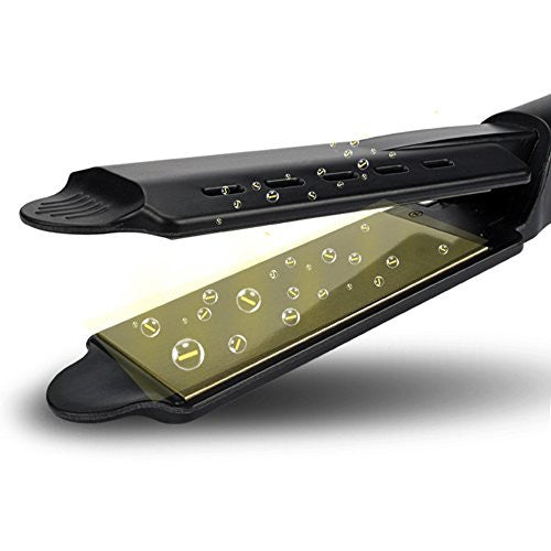 Hair Straightener,Hann Professional Electronic Hair Straightener Irons Portable Ceramic Flat Straightening Styling Tools(Black)