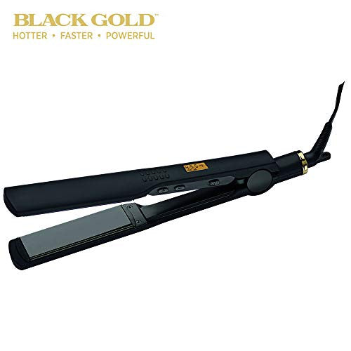 Hot Tools Professional Black Gold Digital Flat Iron, 1 1/4 Inches