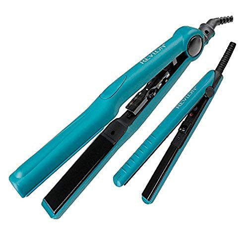 Revlon Straightening Ceramic Flat Iron Set, 1" & 1/2"