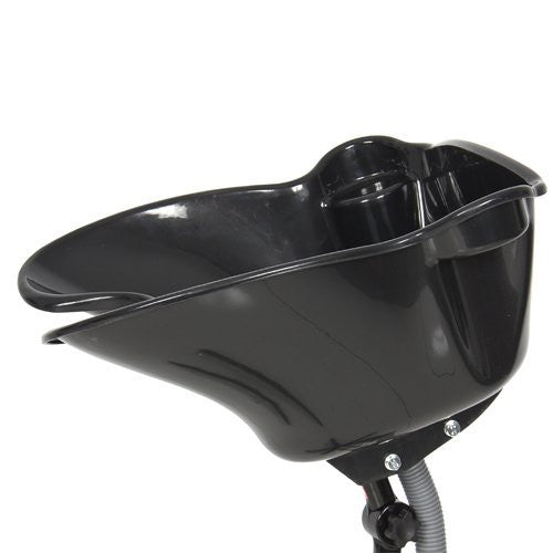 Generic Portable Height Adjustable Shampoo Basin Hair Treatment Bowl Salon Tool Black