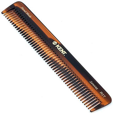 Kent R5T All Coarse Hair Detangling Comb Wide Teeth Dressing Table Comb for Thick Curly Wavy Hair. Hair Detangler Comb for Grooming Styling Hair, Beard and Mustache. Saw-Cut. Handmade in England