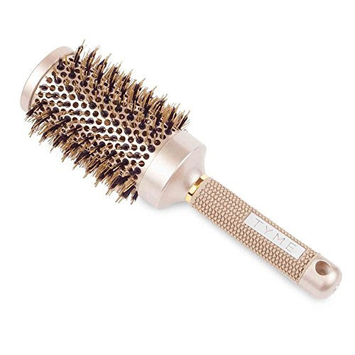 Brosse ronde TYME de 3 po avec poils de sanglier et de nylon pour gros volume et éruptions cutanées