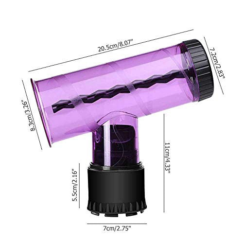 Hair Dryer Diffuser For Curly Hair,Geggur Magic Curler Hair Dryer Diffuser Wind Spin Curl Hair Roller T Shape Curler Maker Hair Dryer Curl Diffuser Salon Hairdressing Styling Tool