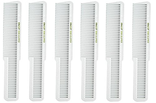 Barber Beauty Hair Krest 9000 Clipper Cutting Comb (6 Pack) 6 x SB-K9000-WHITE