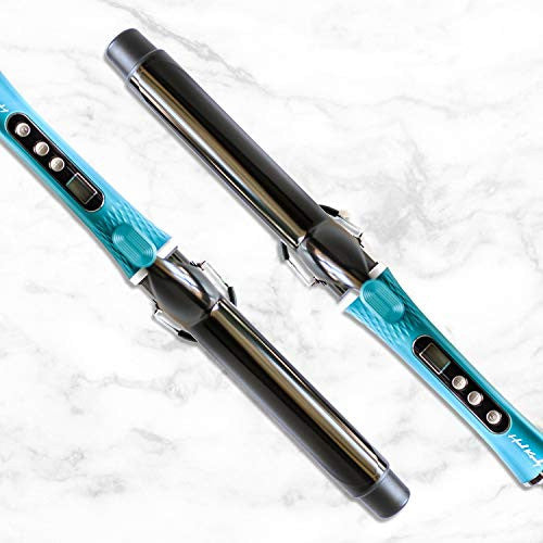 The Loud Mouth Curling Iron with Infrared Technology (32 mm) - Bigger Curler For All Hair Types, Same Professional Styling - Lasting Curls with No Frizz (Teal)