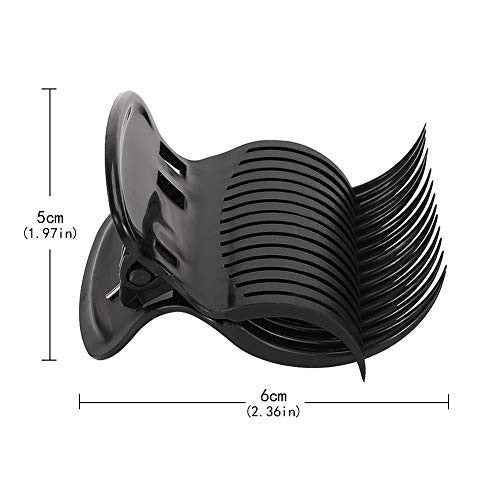 DaveandAthena 24 pièces pinces à rouleau chaud pinces à bigoudis pinces à rouleau de remplacement pour femmes filles coiffure section (noir)