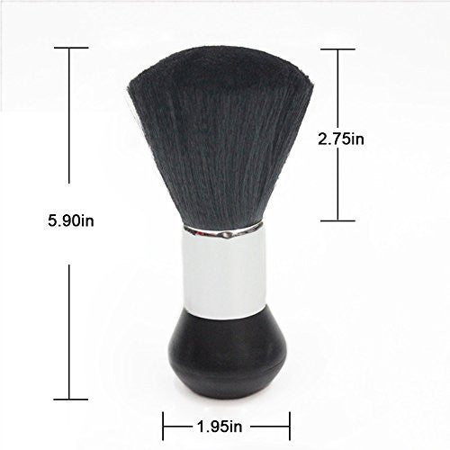 PERTTY 2 pièces brosse plumeau de cou brosse douce noire barbier coiffure coupe de cheveux salon styliste brosse de nettoyage