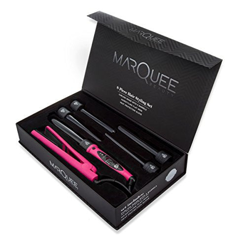 Marquee Beauty Professional Salon 8 Piece Flat And Curling Iron