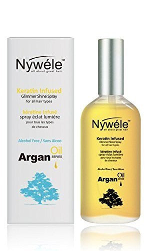 Nywele Glimmer Shine Spray Argan Oil 3.4oz by Nywele