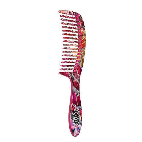 Wet Brush Hair Comb Detangler Wide Tooth Comb for All Hair Types (Pink Slate) (0620WMAGICP)