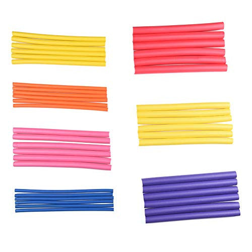 Curling Rods Foam Flexible Curling Rods- Hair Curlers Rollers for Short, Medium and Long Hair Diamerter 0.8cm(4pack)