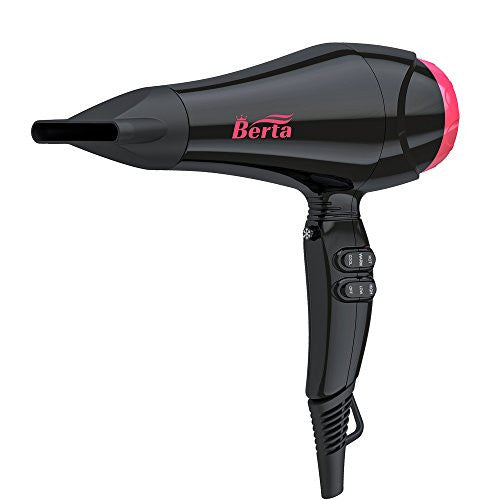 BERTA 1875W Negative Ions Hair Blow Dryer with 2 Speed and 3 Heat Sett Canada Beauty Supply