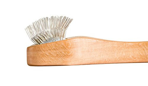 Redecker Wire Velcro Brush with Oiled Beechwood Handle, 5-7/8-Inches