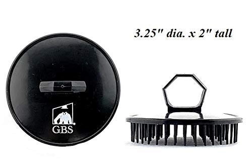 GBS Red and Black Shower Shampoo Scalp Massager Hair Brushes Plus 1 Soft Pocket Comb / Brush Made In USA 3 Pack Head Scrubber Promotes Hair Growth. Multi Use for Women Men Beard and Pet Grooming Brushes